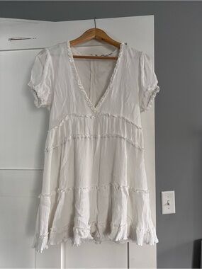 osiris lace maxi dress Farida White Lace Maxi Dress - US 14 main image 1